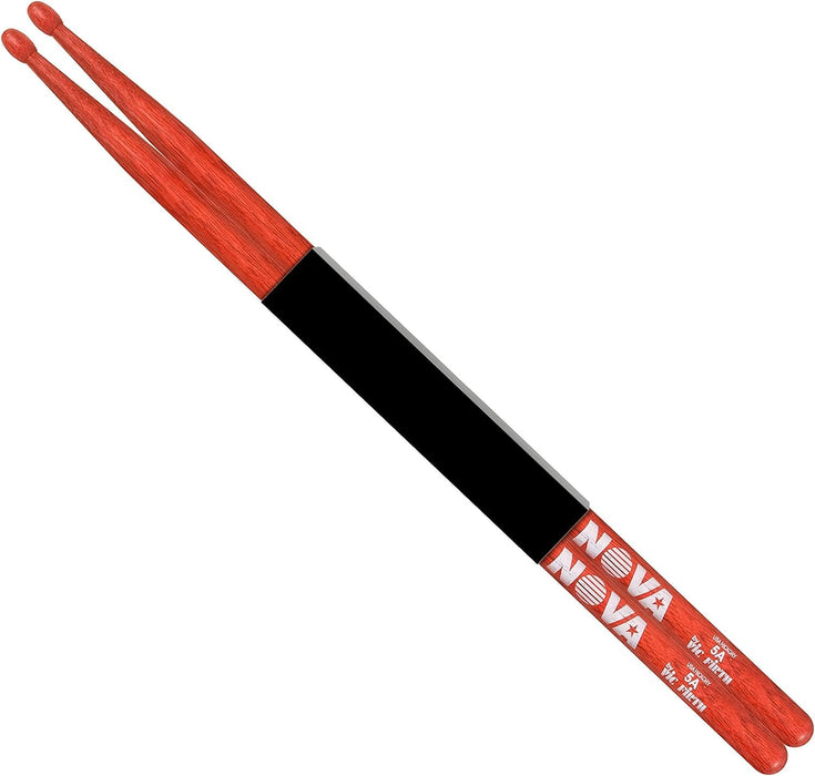 Vic FIrth - NOVA Drumsticks - 7A - Wood Tip - Red