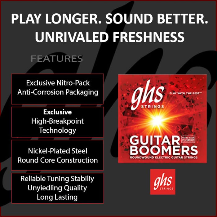 GHS GBM Boomers Electric Guitar String Set - Medium 11-50