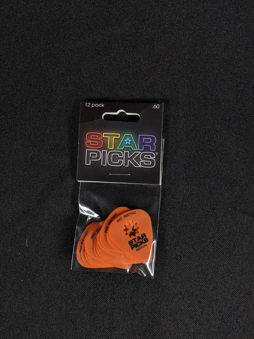 Cleartone Everly Star-Cut Delrin Guitar Picks 12 Pack - 0.73mm
