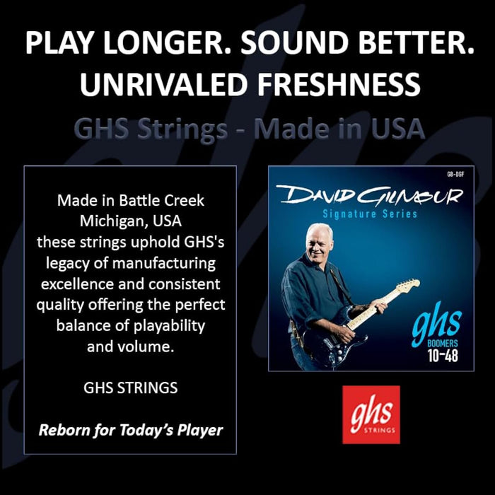 GHS GB-DGF Boomers David Gilmour Electric Guitar String Set - 10-48