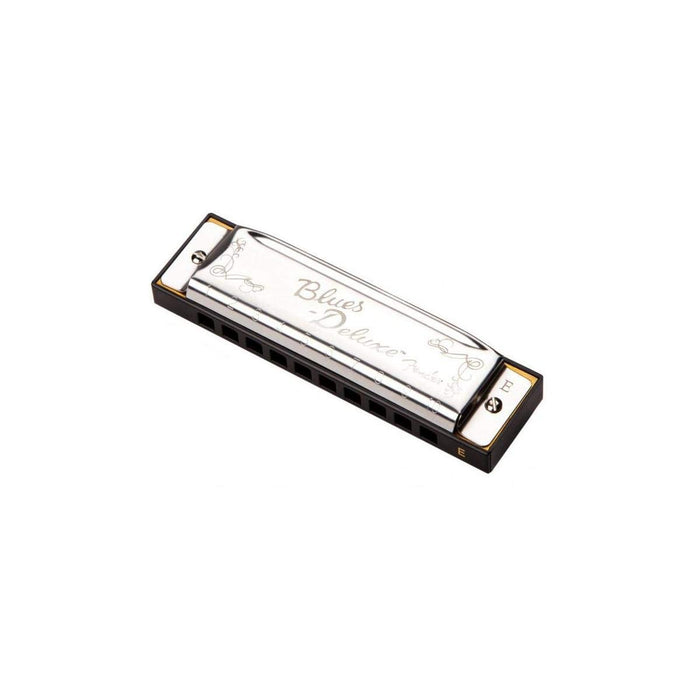 Fender Blues Deluxe Harmonica, Key of E, 10 Holes, Nickel Chrome, Includes Case