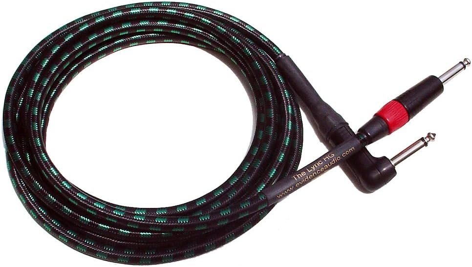 Evidence Audio 20ft/6.0m Lyric HG Cable with Right to Straight 1/4 inch Phone Plugs