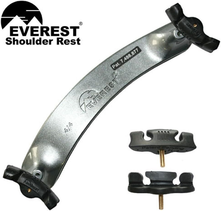 Everest Spring Collection Silver 4/4-3/4 Shoulder Rest Viola - 14" Adjustable to 13"