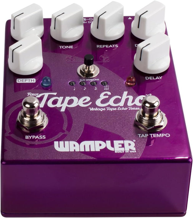 Wampler Faux Tape Echo V2 Delay Electric Guitar Effects Pedal