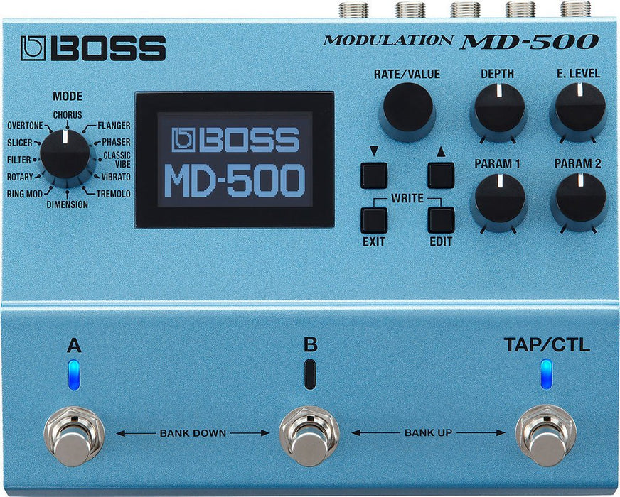 BOSS MD-500 Modulation Guitar Pedal - 12 Modes, 28 Types, Studio-Level Sound