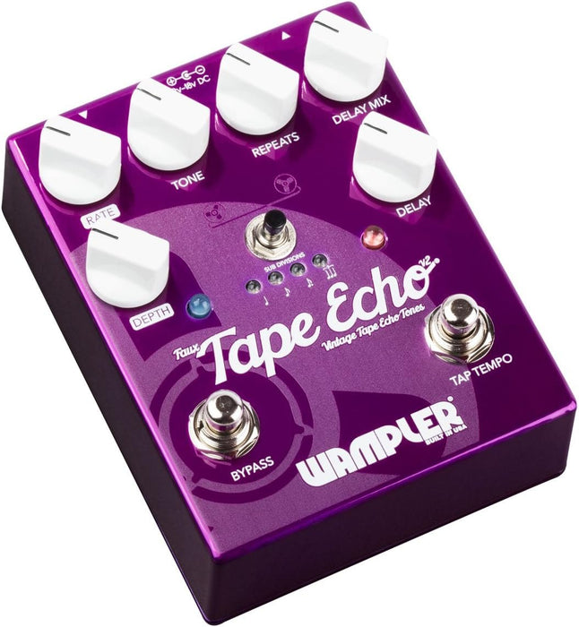 Wampler Faux Tape Echo V2 Delay Electric Guitar Effects Pedal