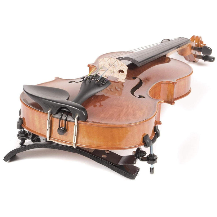 Bonmusica - 4/4 Full size, adjustable, violin shoulder rest in metal