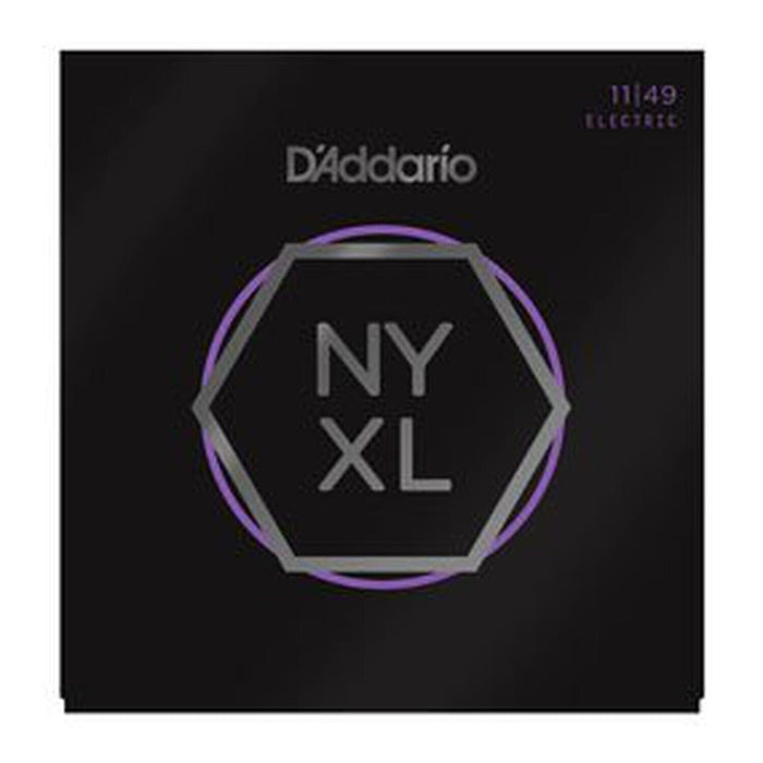 D'Addario NYXL Medium Electric Guitar Strings (11-49) - Includes 6 Free Plect...