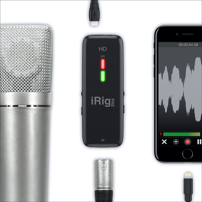 IK Multimedia iRig Pre HD iOS Microphone Preamp & Interface