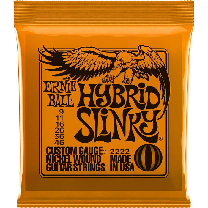 Ernie Ball 2222 Nickel Hybrid Slinky Electric Guitar Strings (3-pack)