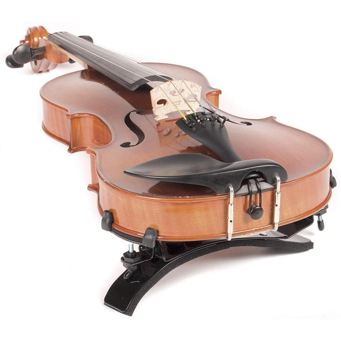 Bonmusica - 4/4 Full size, adjustable, violin shoulder rest in metal