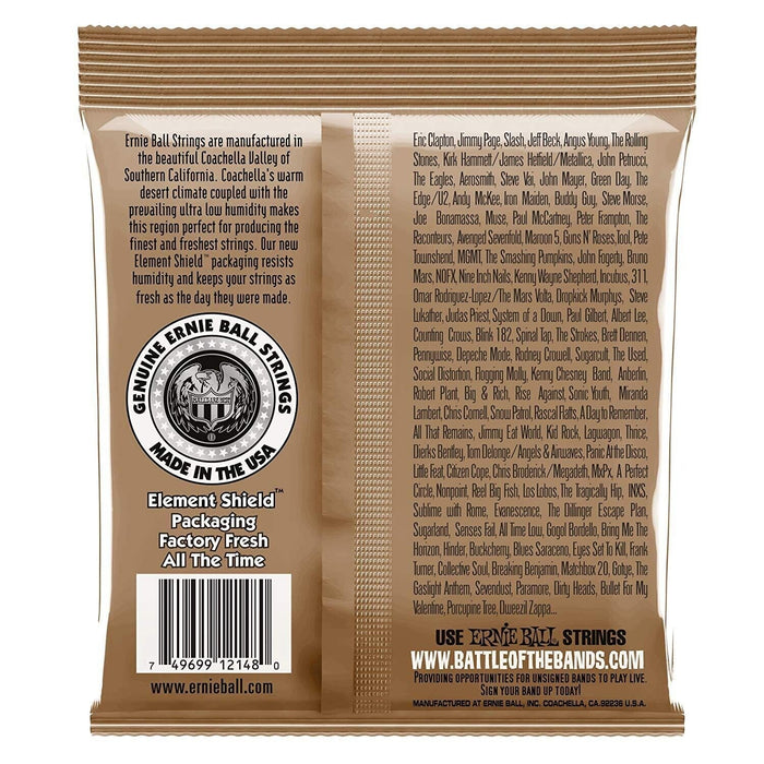 Ernie Ball 2148, 11-52 Earthwood Phosphor Bronze Acoustic Guitar Strings - 2 ...