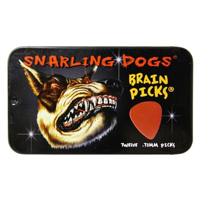 Snarling Dogs Brain TNSDB351, 0.73 Guitar Picks, 12-Piece, Collectible Tin, R...