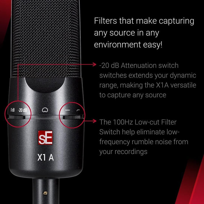 SE Electronics Large-diaphragm Condenser Microphone (X1 A)