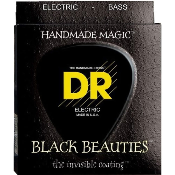 DR Strings Heavy Black Beauties Coated Steel Bass Guitar Strings (BKB-50)